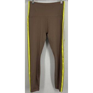 Uniquely Lorna Jane Brown No Ride Ankle Biter Leggings Pants Medium M 7/8 New